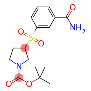 3-(3-CARBAMOYL-BENZENESULFONYL)-PYRROLIDINE-1-CARBOXYLIC ACID TERT-BUTYL ESTER