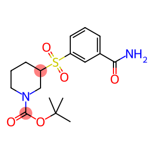 3-(3-CARBAMOYL-BENZENESULFONYL)-PIPERIDINE-1-CARBOXYLIC ACID TERT-BUTYL ESTER