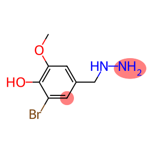 2-bromo-4-(hydrazinylmethyl)-6-methoxyphenol