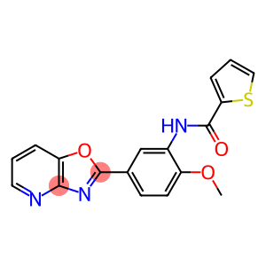 N-(2-methoxy-5-[1,3]oxazolo[4,5-b]pyridin-2-ylphenyl)-2-thiophenecarboxamide