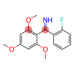 BENZENEMETHANIMINE, A-(2-FLUOROPHENYL)-2,4,6-TRIMETHOXY-