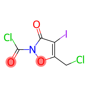 2(3H)-Isoxazolecarbonyl chloride, 5-(chloromethyl)-4-iodo-3-oxo-