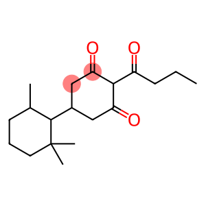 [1,1'-Bicyclohexyl]-3,5-dione, 2',2',6'-trimethyl-4-(1-oxobutyl)-