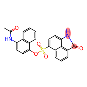 4-(acetylamino)-1-naphthyl 2-oxo-1,2-dihydrobenzo[cd]indole-6-sulfonate