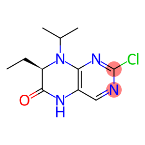 6(5H)-Pteridinone, 2-chloro-7-ethyl-7,8-dihydro-8-(1-methylethyl)-, (7R)-