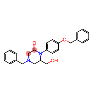 4-benzyl-6-(hydroxymethyl)-1-(4-phenylmethoxyphenyl)piperazin-2-one