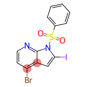 4-BROMO-2-IODO-1-BENZENSULFONYL-7-AZAINDOLE