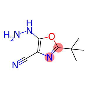 2-叔丁基-5-肼基-1,3-噁唑-4-腈