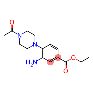 4-(4-Acetyl-1-piperazinyl)-3-amino-benzoic acid ethyl ester