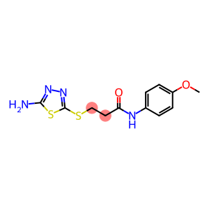 3-[(5-氨基-1,3,4-噻二唑-2-基)硫代]-N-(4-甲氧苯基)丙酰胺