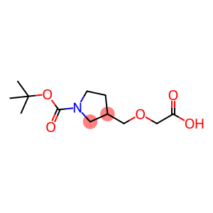 1-Pyrrolidinecarboxylic acid, 3-[(carboxymethoxy)methyl]-, 1-(1,1-dimethylethyl) ester