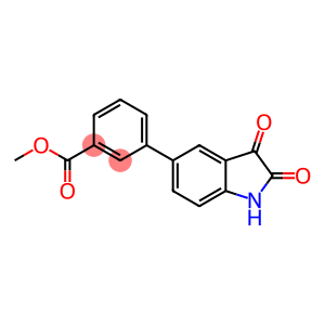 Benzoic acid, 3-(2,3-dihydro-2,3-dioxo-1H-indol-5-yl)-, methyl ester