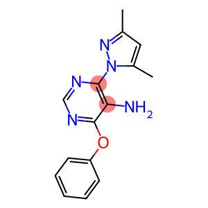 5-PYRIMIDINAMINE, 4-(3,5-DIMETHYL-1H-PYRAZOL-1-YL)-6-PHENOXY-