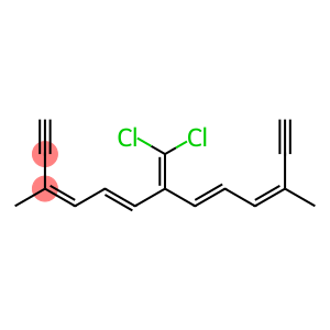 3,5,8,10-Tridecatetraene-1,12-diyne, 7-(dichloromethylene)-3,11-dimethyl-, (3Z,5E,8E,10Z)-