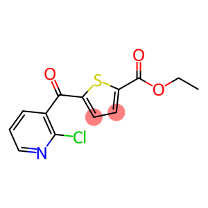 2-CHLORO-3-(5-ETHOXYCARBONYL-2-THENOYL)PYRIDINE