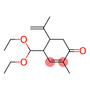 2-Cyclohexen-1-one, 4-(diethoxymethyl)-2-methyl-5-(1-methylethenyl)-