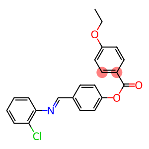 Benzoic acid, 4-ethoxy-, 4-[[(2-chlorophenyl)imino]methyl]phenyl ester