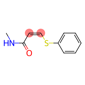2-Propenamide, N-methyl-3-(phenylthio)-, (Z)-
