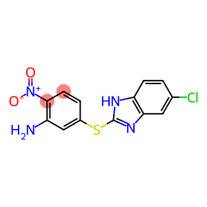 Benzenamine, 5-[(5-chloro-1H-benzimidazol-2-yl)thio]-2-nitro-
