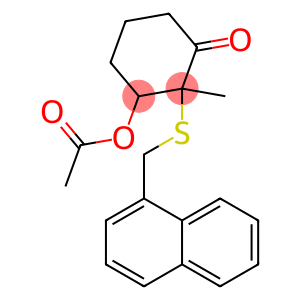 Cyclohexanone, 3-(acetyloxy)-2-methyl-2-[(1-naphthalenylmethyl)thio]-