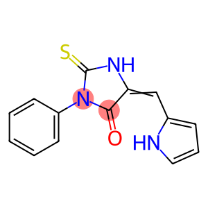 (5E)-2-mercapto-3-phenyl-5-(1H-pyrrol-2-ylmethylene)-3,5-dihydro-4H-imidazol-4-one