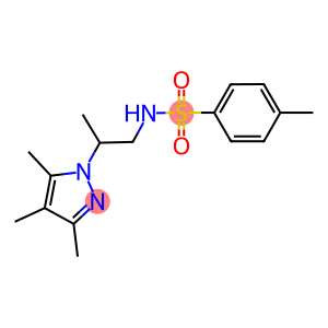 4-methyl-N-[2-(3,4,5-trimethyl-1H-pyrazol-1-yl)propyl]benzenesulfonamide