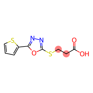 3-{[5-(2-Thienyl)-1,3,4-oxadiazol-2-yl]thio}propanoic acid