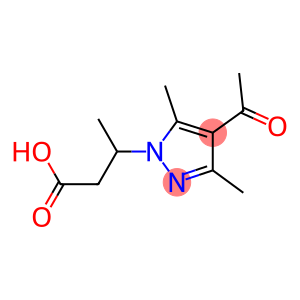 3-(4-acetyl-3,5-dimethyl-1H-pyrazol-1-yl)butanoic acid