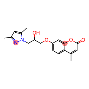 7-[3-(3,5-dimethyl-1H-pyrazol-1-yl)-2-hydroxypropoxy]-4-methyl-2H-chromen-2-one