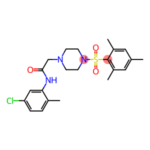 N-(5-chloro-2-methylphenyl)-2-[4-(mesitylsulfonyl)-1-piperazinyl]acetamide