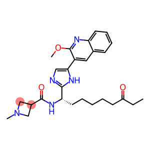 3-AzetidinecarboxaMide, N-[(1S)-1-[5-(2-Methoxy-3-quinolinyl)-1H-iMidazol-2-yl]-7-oxononyl]-1-Methyl-