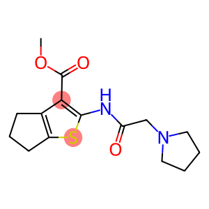 methyl 2-[(1-pyrrolidinylacetyl)amino]-5,6-dihydro-4H-cyclopenta[b]thiophene-3-carboxylate