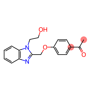 1-(4-([1-(2-HYDROXYETHYL)-1H-BENZIMIDAZOL-2-YL]METHOXY)PHENYL)ETHANONE