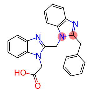 {2-[(2-benzyl-1H-benzimidazol-1-yl)methyl]-1H-benzimidazol-1-yl}acetic acid