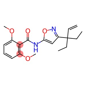 Benzamide, N-[3-(1,1-diethyl-2-propen-1-yl)-5-isoxazolyl]-2,6-dimethoxy-