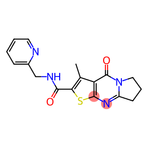 3-methyl-4-oxo-N-(pyridin-2-ylmethyl)-4,6,7,8-tetrahydropyrrolo[1,2-a]thieno[2,3-d]pyrimidine-2-carboxamide