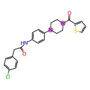 2-(4-chlorophenyl)-N-{4-[4-(2-thienylcarbonyl)-1-piperazinyl]phenyl}acetamide