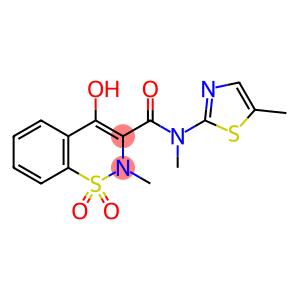 N-Ethyl-4-hydroxy-2-methyl-N-(5-methyl-2-thiazolyl)-2H-1,2-benzothiazine-3-carboxamide 1,1-Dioxide