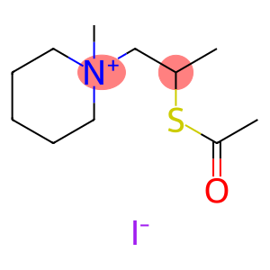 Piperidinium, 1-[2-(acetylthio)propyl]-1-methyl-, iodide (1:1)