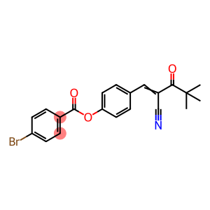 4-[(1E)-2-Cyano-4,4-dimethyl-3-oxopent-1-en-1-yl]phenyl 4-bromobenzoate