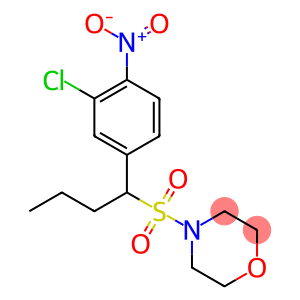 Morpholine, 4-[[1-(3-chloro-4-nitrophenyl)butyl]sulfonyl]-