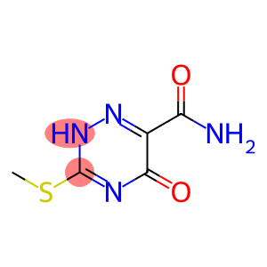 1,2,4-Triazine-6-carboxamide, 2,5-dihydro-3-(methylthio)-5-oxo-