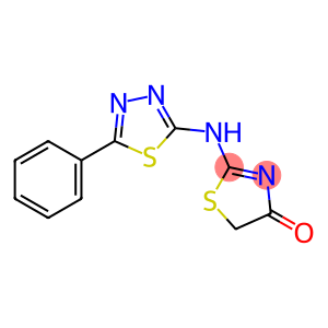 2-((5-Phenyl-1,3,4-thiadiazol-2-yl)amino)thiazol-4(5H)-one