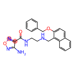 4-amino-N-[2-({[2-(benzyloxy)naphthalen-1-yl]methyl}amino)ethyl]-1,2,5-oxadiazole-3-carboxamide