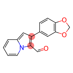 3-Indolizinecarboxaldehyde, 2-(1,3-benzodioxol-5-yl)-