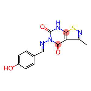 5(4'-hydroxybenzylidenoimino)-3-methylisothiazolo(5,4-d)pyrimidine-(7H)-4,6-dione