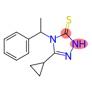 5-cyclopropyl-4-(1-phenylethyl)-2H-1,2,4-triazole-3-thione