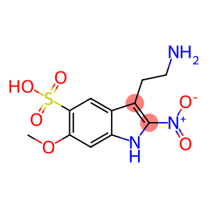 1H-Indole-5-sulfonic acid, 3-(2-aminoethyl)-6-methoxy-2-nitro-