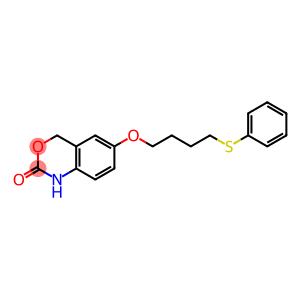 2H-3,1-Benzoxazin-2-one, 1,4-dihydro-6-[4-(phenylthio)butoxy]-