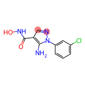 1H-Pyrazole-4-carboxamide, 5-amino-1-(3-chlorophenyl)-N-hydroxy-